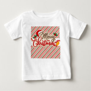 Cute Colourful Merry Christmas ,xmas tree baby T-Shirt