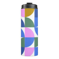 Cute Colourful Modern Geometric Shapes Blue Purple
