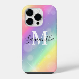 Cute Colourful Monogram iPhone 14 Pro Case