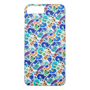 Cute colourful monsters face patterns Case-Mate iPhone case