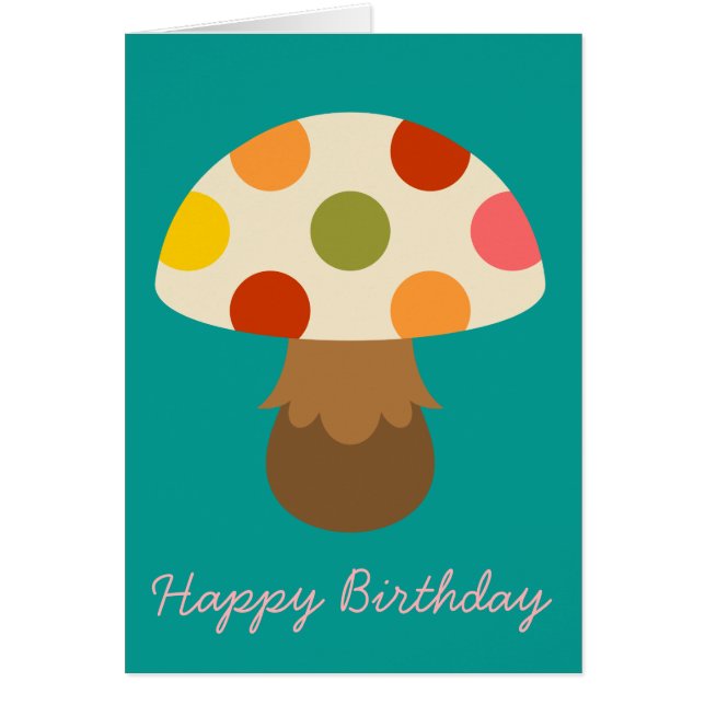 Cute colourful mushrooms (Front)