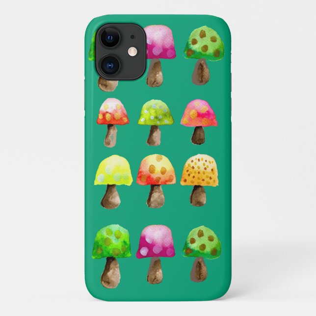 Cute colourful mushrooms Case-Mate iPhone case (Back)