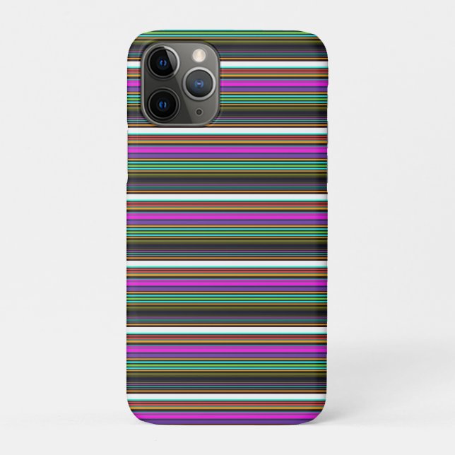 Cute colourful neon stripes Case-Mate iPhone case (Back)
