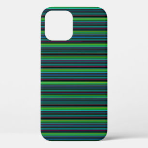 Cute colourful neon stripes iPhone 12 pro case