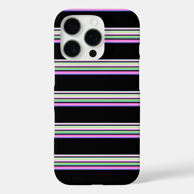 Cute colourful neon stripes Case-Mate iPhone case (Back)