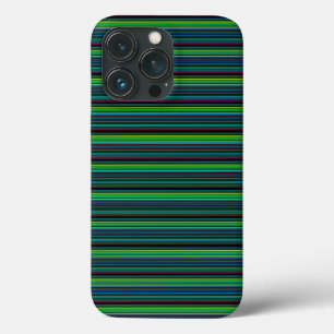 Cute colourful neon stripes iPhone 13 pro case