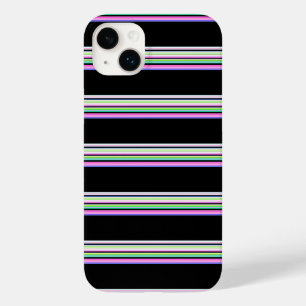 Cute colourful neon stripes Case-Mate iPhone 14 plus case