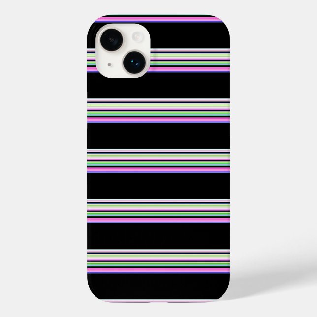 Cute colourful neon stripes Case-Mate iPhone case (Back)
