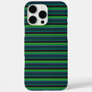 Cute colourful neon stripes iPhone 16 pro max case