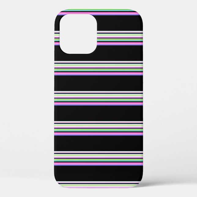 Cute colourful neon stripes Case-Mate iPhone case (Back)