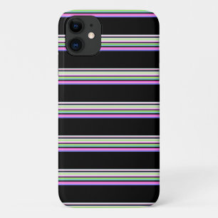 Cute colourful neon stripes Case-Mate iPhone case