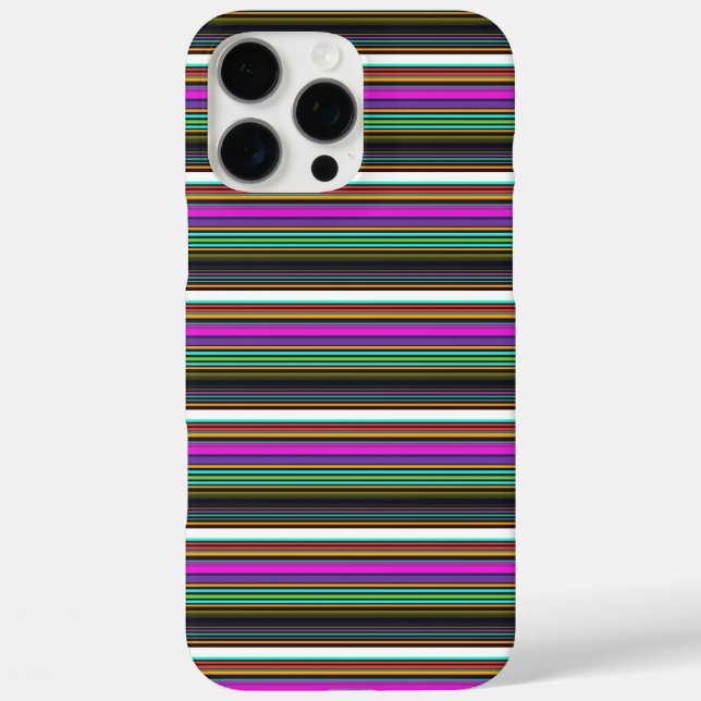 Cute colourful neon stripes Case-Mate iPhone case (Back)