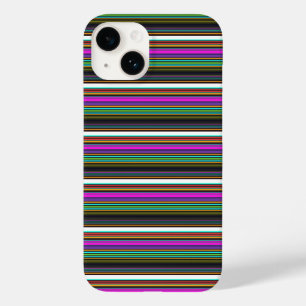 Cute colourful neon stripes Case-Mate iPhone 14 case