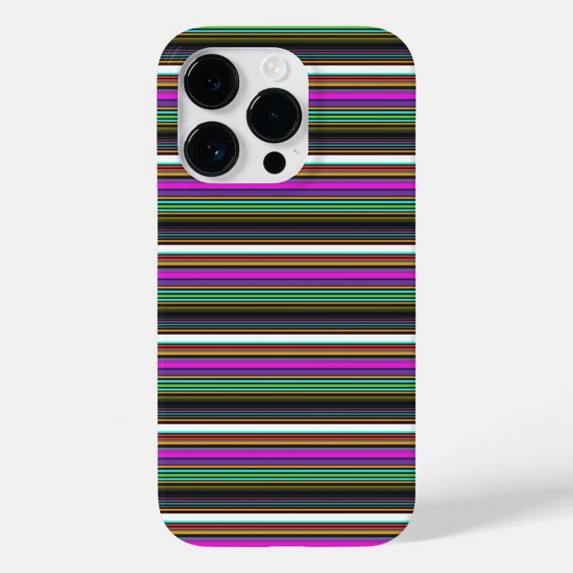 Cute colourful neon stripes Case-Mate iPhone case (Back)