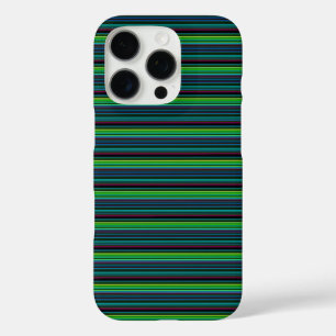 Cute colourful neon stripes iPhone 16 pro case