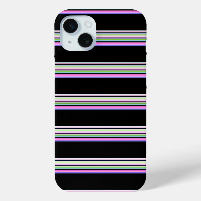 Cute colourful neon stripes Case-Mate iPhone case (Back)