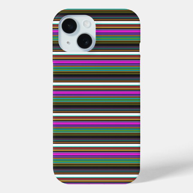 Cute colourful neon stripes Case-Mate iPhone case (Back)