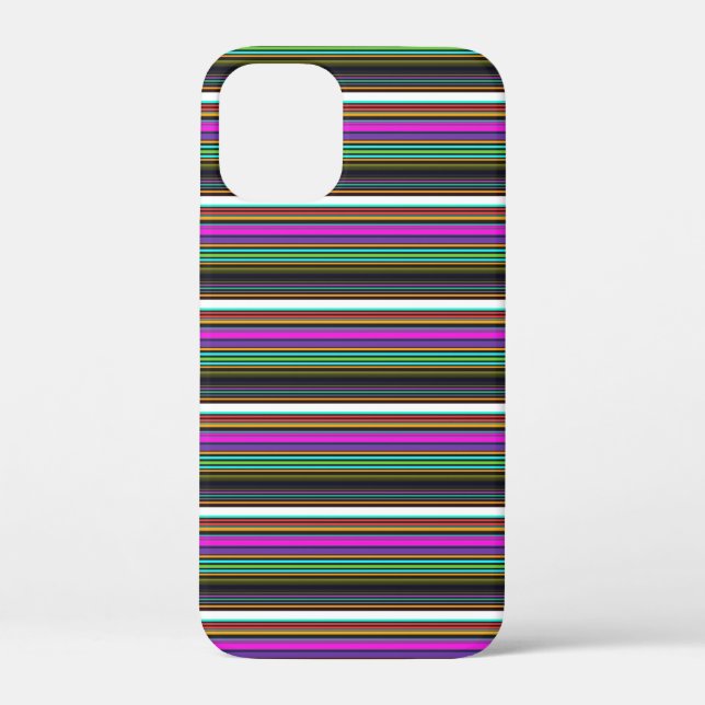Cute colourful neon stripes Case-Mate iPhone case (Back)