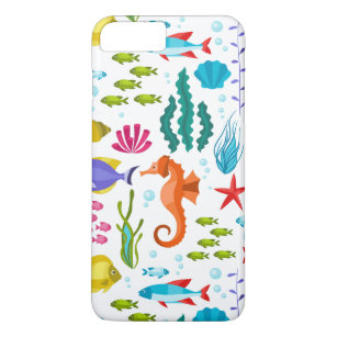 Cute colourful ocean animals illustration Case-Mate iPhone case