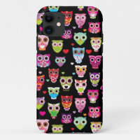 cute colourful owl kids pattern