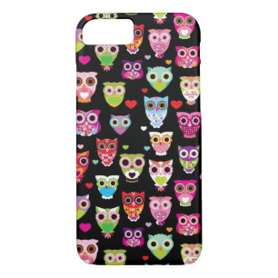 cute colourful owl kids pattern Case-Mate iPhone case