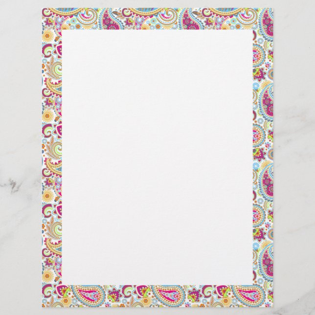 Cute colourful paisley pattern (Front)