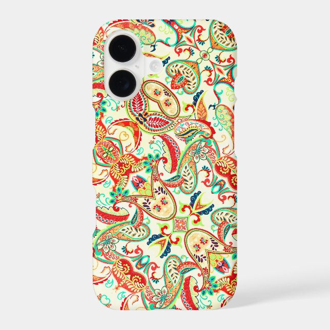 Cute colourful paisley pattern (Back)