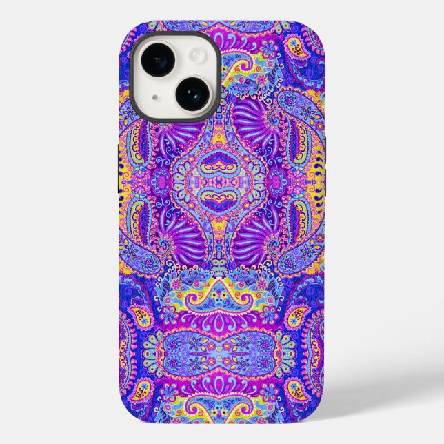 Cute Colourful paisley pattern Mug Case-Mate iPhone Case (Back)