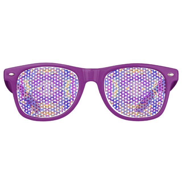 Cute Colourful paisley pattern Mug Retro Sunglasses (Front)