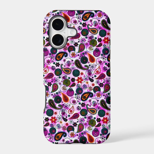 Cute colourful paisley patterns (Back)