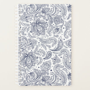 Cute colourful paisley patterns planner