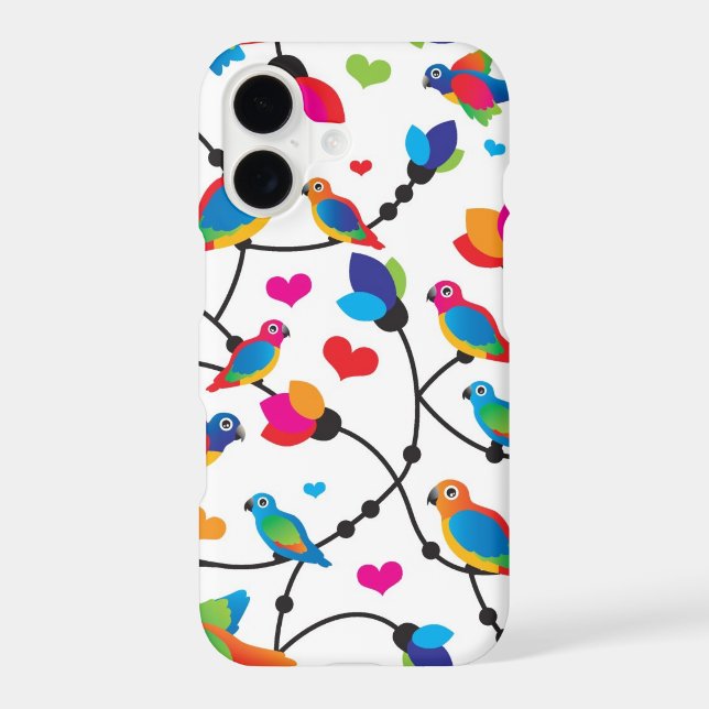 cute colourful parrot bird (Back)