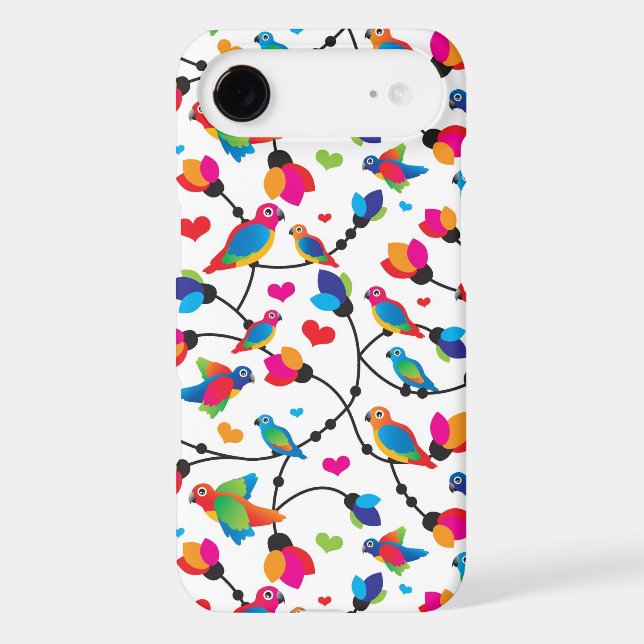 cute colourful parrot bird Case-Mate iPhone case (Back)