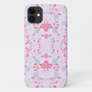 Cute colourful pastel floral pattern Case-Mate iPhone case