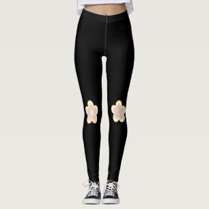 Cute colourful pastel flower gradient pattern  leggings