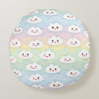 Cute Colourful Pastel Kawaii Clouds Pattern