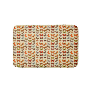 Cute Colourful Pattern Butterflies Bath Mat