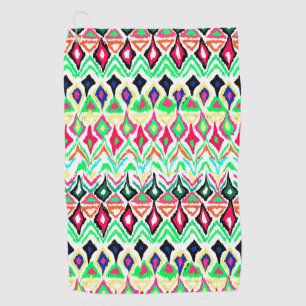 Cute colourful pattern  golf towel