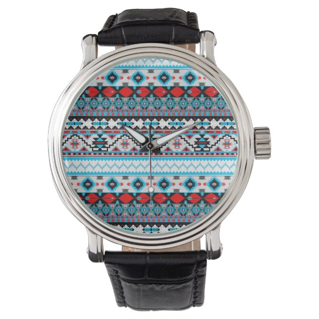 Cute colourful patterns watch (Front)