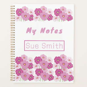 Cute Colourful Pink Floral  Planner