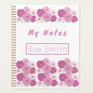 Cute Colourful Pink Floral Planner