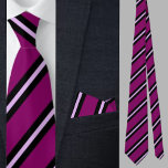 Cute Colourful Pink Stripes Pattern          Tie<br><div class="desc">The cute Colourful Pink Stripes Pattern necktie is a perfect gift for Christmas and birthdays.</div>