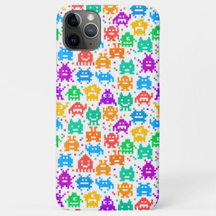 Cute colourful pixelated monsters patterns Case-Mate iPhone case