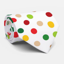 Cute colourful polka dot pattern tie