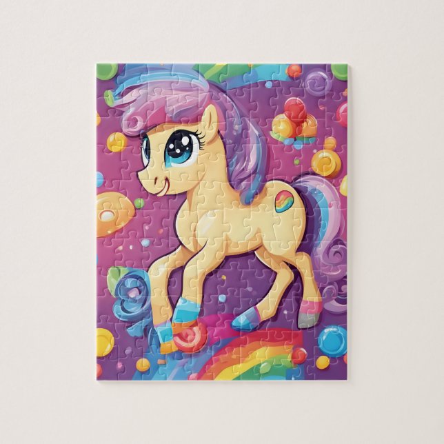 Cute colourful pony jigsaw puzzle (Vertical)