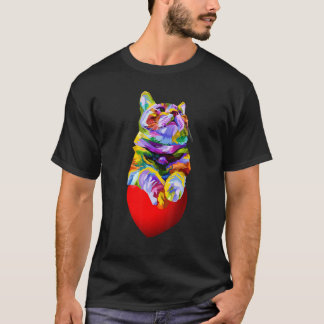 Cute Colourful Pop Cat Kitty Kitten  Owner Men Wom T-Shirt