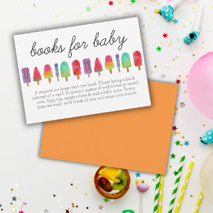 Cute Colourful Popsicle Books For Baby  Enclosure Card