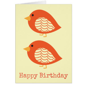 Cute colourful quirky birds