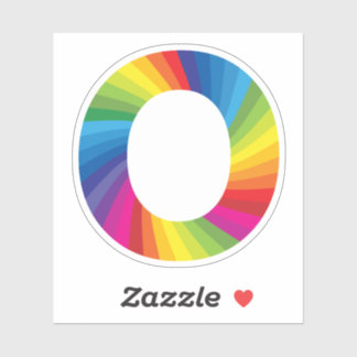 Cute Colourful Rainbow Alphabet O