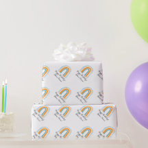 Cute colourful rainbow drawing custom Birthday